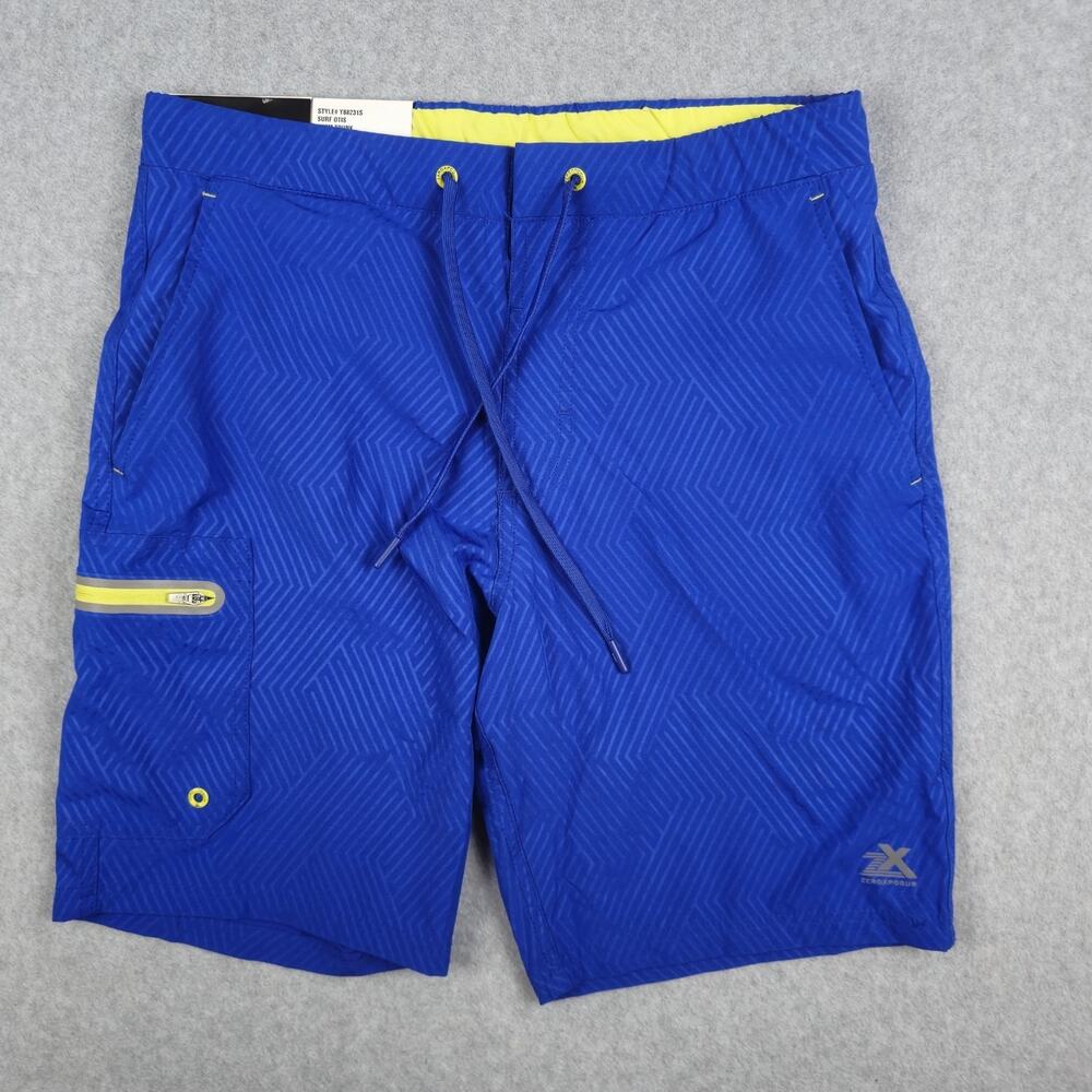 🌼Zeroxposur Mens Size Small UPF 50 Blue Swim Trunks